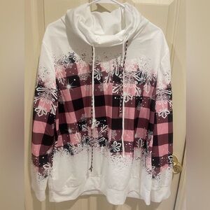 MODLILY Long Sleeve Cowl Neck Sweatshirt